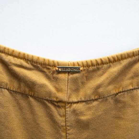 Billabong Women's Short Overalls Romper in Mustard Yellow NWT - Picture 7 of 8